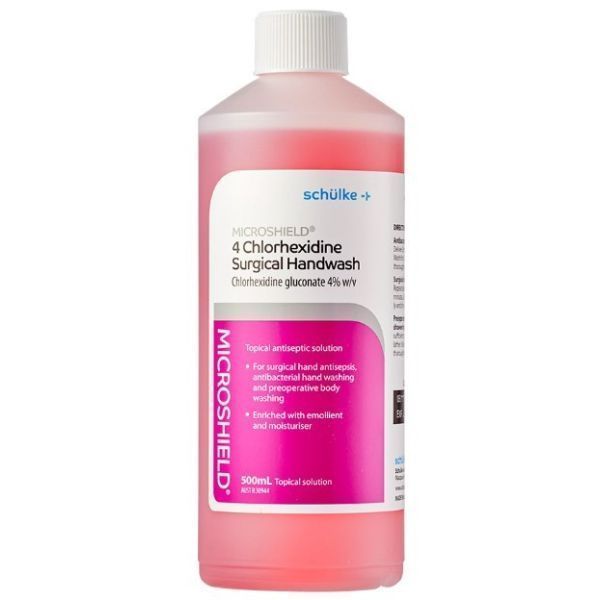 Microshield 4 Chlorhexidine Surgical Handwash 500ml by Microshield in Soaps and Washes