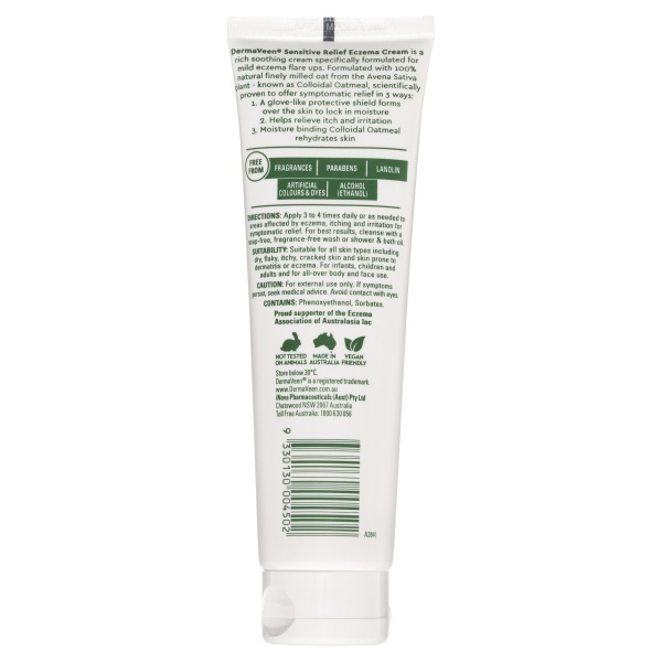 Dermaveen Sensitive Relief Eczema Cream 100ml - Image 4