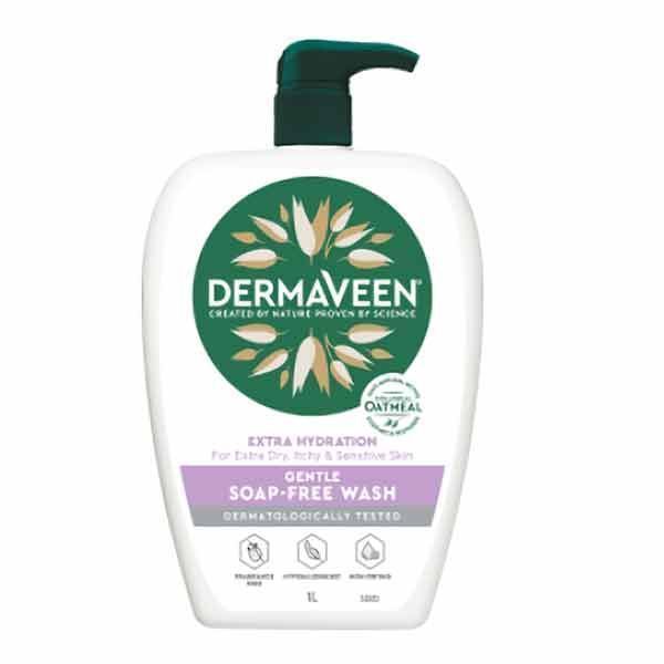 DermaVeen Extra Hydration Soap Free Wash 250ml by DermaVeen in Soaps and Washes