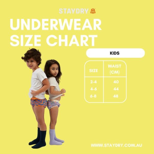 Staydry Girls Brief Size 2-4 Daisy - Image 3