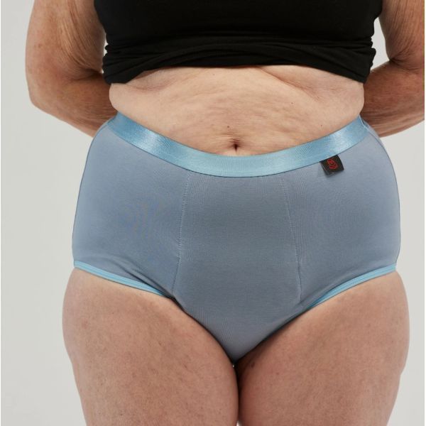 Staydry Ladies Full Brief Blue 250ml Size 22/4XL by Staydry in Female Size >20