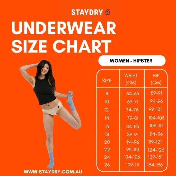 Staydry Ladies Bikini Brief Skin 250ml Size 14/L - Image 3