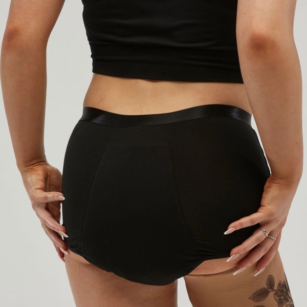 Staydry Ladies Full Brief Black 400ml Size 20/3XL - Image 2
