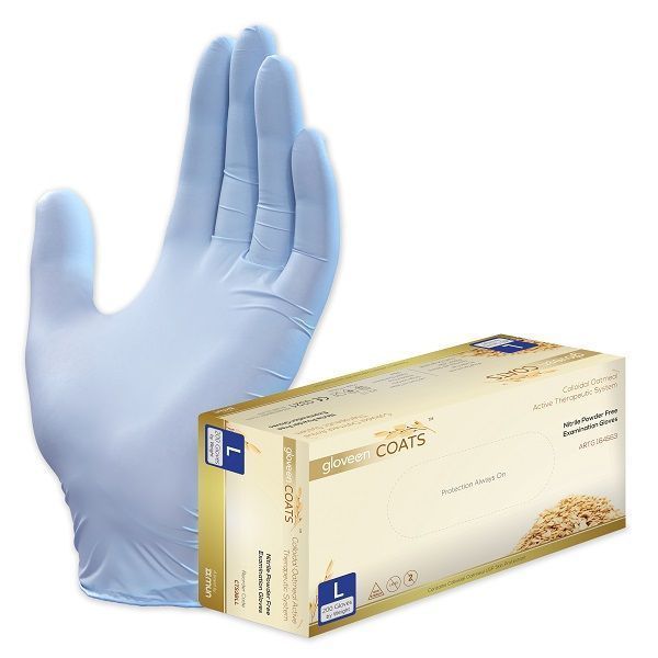 GloveOn COATS Nitrile Exam Gloves PF Large Box of 200 by GloveOn in Nitrile Non Sterile