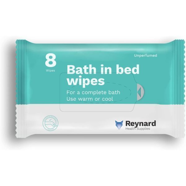 Reynard Bath in Bed Wipes 33x23cm Pack 8 by Reynard in Cleansing Wipes