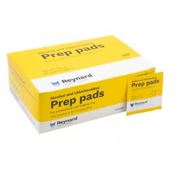 Chlorhex And Alco Prep Pad 6x6cm box 200 - Image 2
