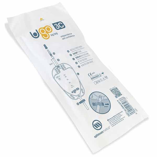 Ugo Community Leg Bag Short Tube T Tap 500ml Box 10 - Image 2