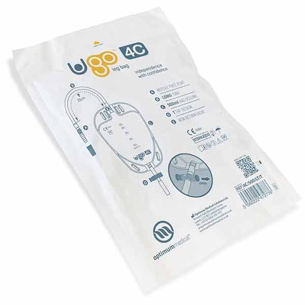 Ugo Community Leg Bag long-tube T Tap 500ml Box 10 - Image 2