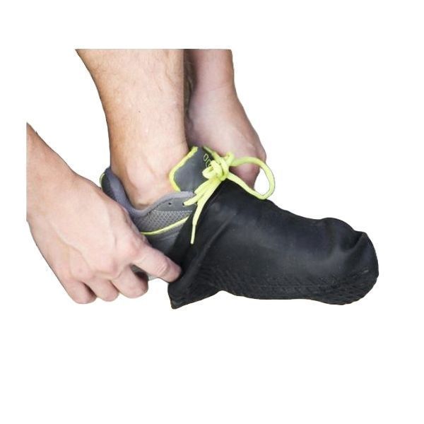Black Silicone Overshoes Large by Gubba in Foot Protection PPE