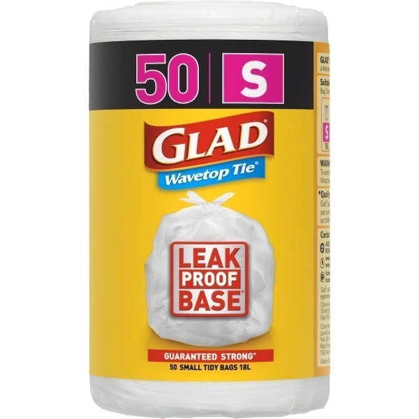 Glad Wavetop Bag 18 Litre 50 Roll For Swing Bin Liners by Glad in Bin Liners