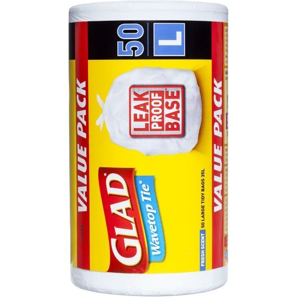 Glad Wavetop Bag 36 Litre 50 Roll For Swing Bin Liners - Image 2