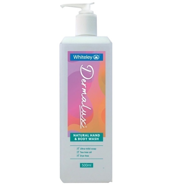 Dermalux Natural Hand Wash 500ml by Dermalux in Soaps and Washes