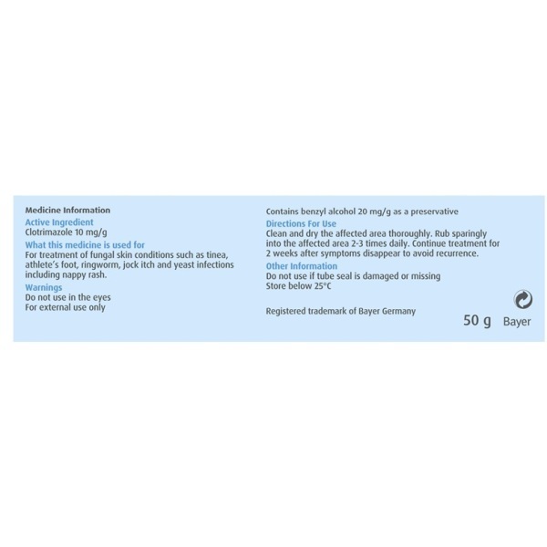 Canesten Cream 1% 50g Topical - Image 2