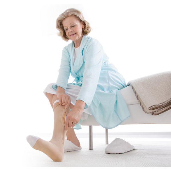 JOBST UlcerCare Kit Knee High Zip Left Closure Large Beige - Image 4