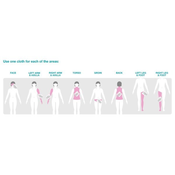 Clinell Bed Bath Cloths Pack 8 - Image 4