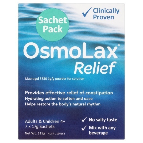 Image of Osmolax Laxative Travel Pack 7x17g Sachet by Osmolax