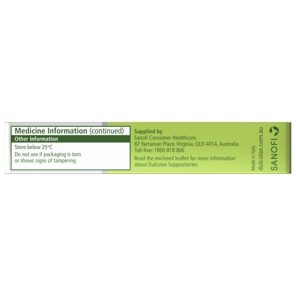 Dulcolax Suppositories Pack 10 - Image 3