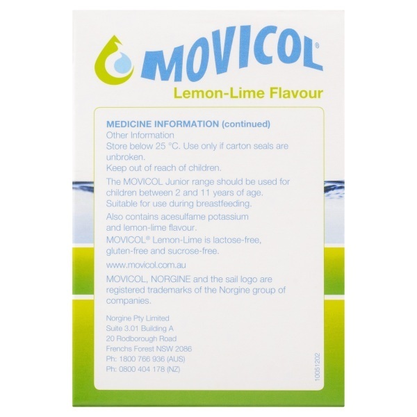 Movicol Lemon Lime Sachet 13.7g Box 30 - Image 4