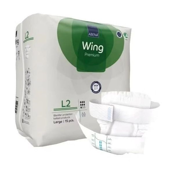 Image of Abena Wing L2 Green 2500ml 90-135cm Pk15 by Abena