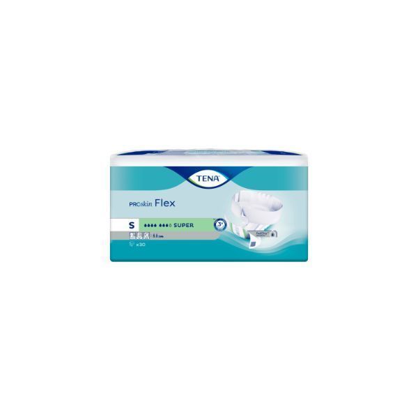 Image of Tena Flex Proskin Super Small Green 1122ml Pack of 30 by Tena