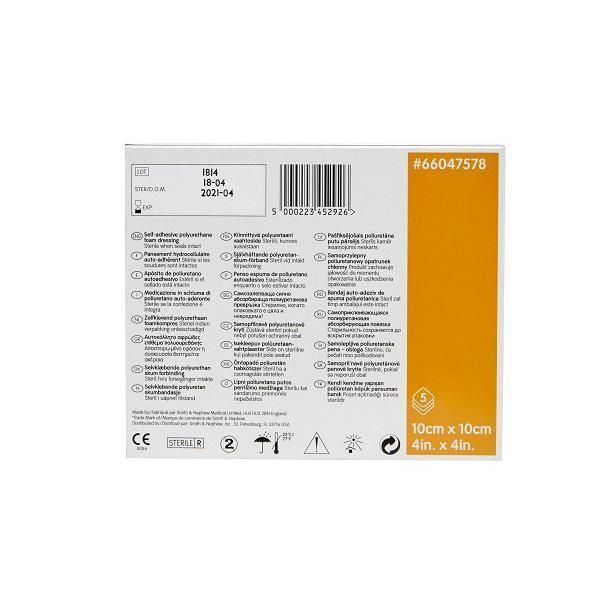 Allevyn Thin Adhesive Dressing 10x10cm - Image 3