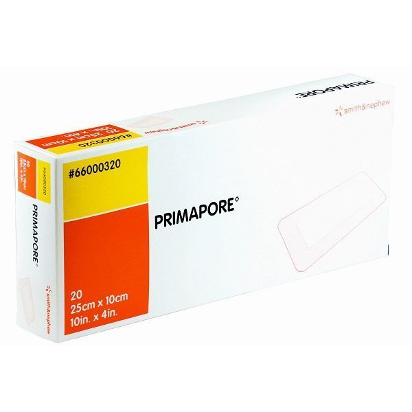 Primapore And Melolin Adhesive Dressing 10x25cm - Image 2