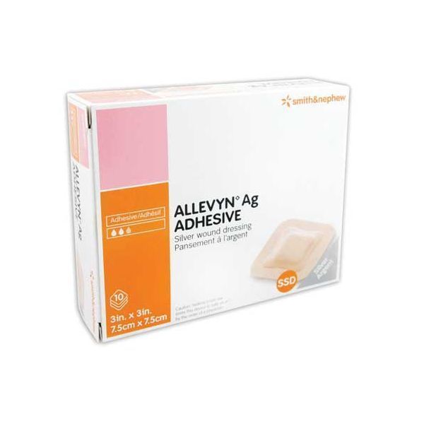Allevyn Silver Adhesive Dressing 7.5cmx7.5cm - Allevyn product image for SEO optimization