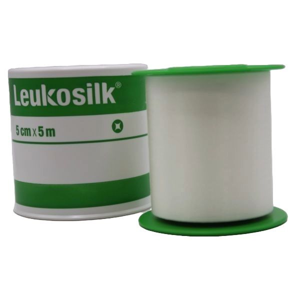 Leukosilk Hypoallergenic Tape 5cmx5M - Image 2