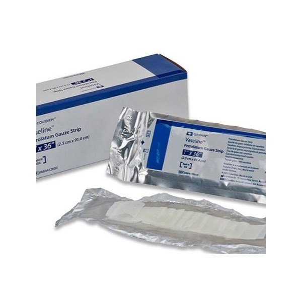 Vaseline Petroleum Gauze Sterile 2.5x91.4cm - Image 2