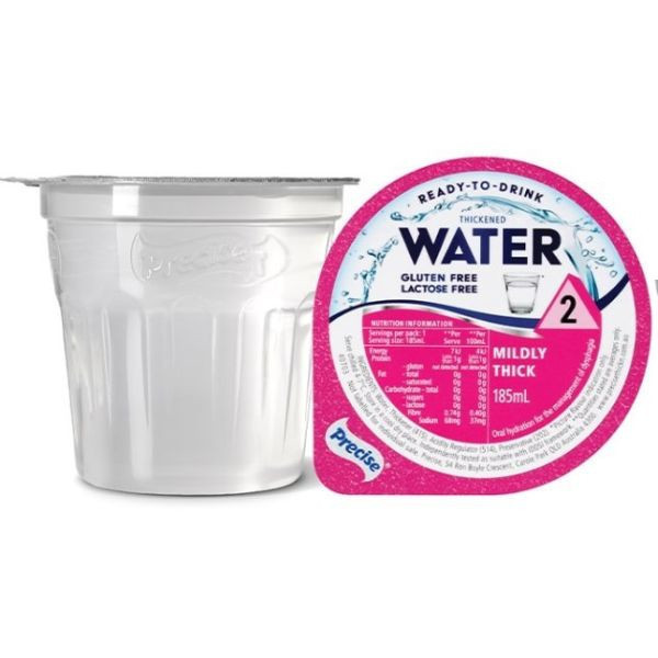 Precise Ready To Drink Water Mildly Thick/Level 2 185ml - Precise product image for SEO optimization