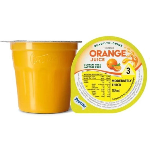 Precise Ready to drink Orange Juice Moderately Thick/Level 3 185ml - Precise product image for SEO optimization