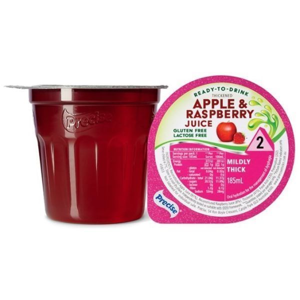 Precise Ready to drink Apple And Raspberry Juice Mildly Thick Level 2 185ml - Precise product image for SEO optimization