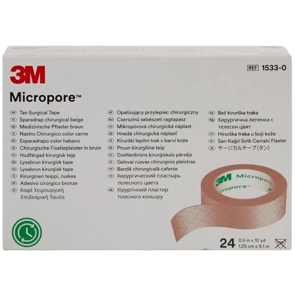 3M Micropore Tape Skin Tone 12mmx9.1m - Image 2