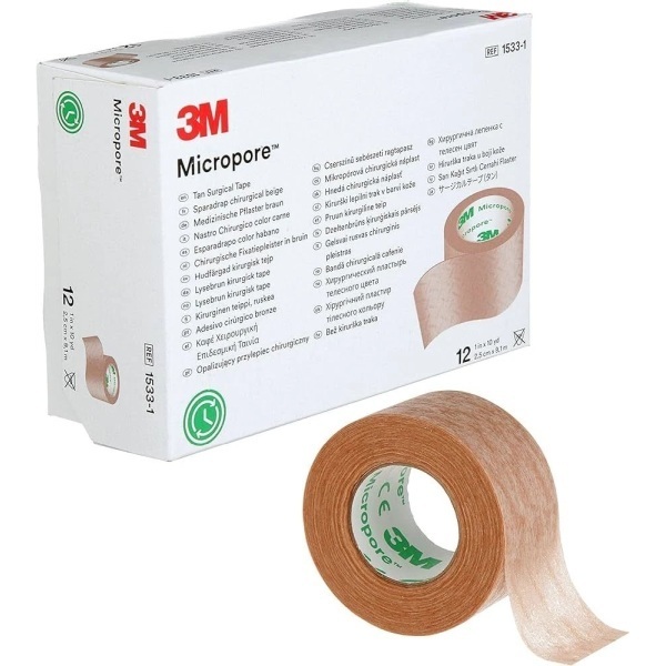 3M Micropore Tape Skin Tone 25mmx9.1m - Image 2