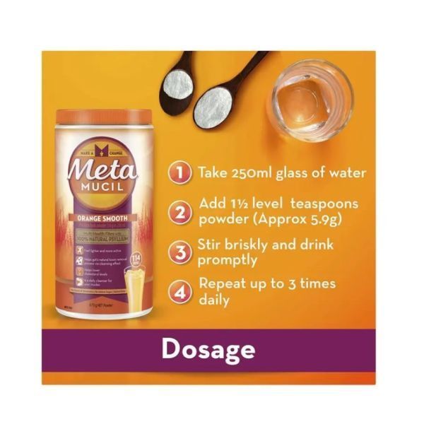 Metamucil Smooth Orange Powder 673gm - Image 3
