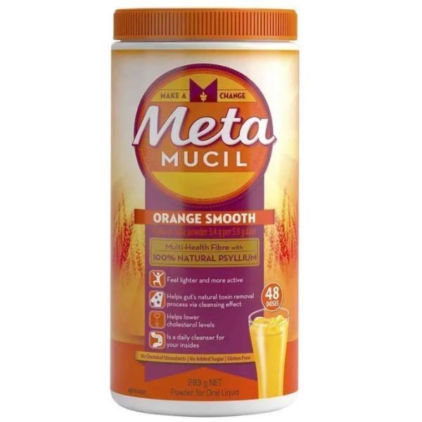 Metamucil Smooth Orange Powder 283gm - Metamucil product image for SEO optimization