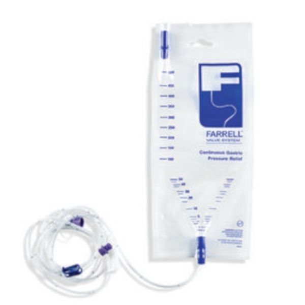 FARRELL Valve System Continuous Gastric Pressure Relief Bag - Farrell product image for SEO optimization