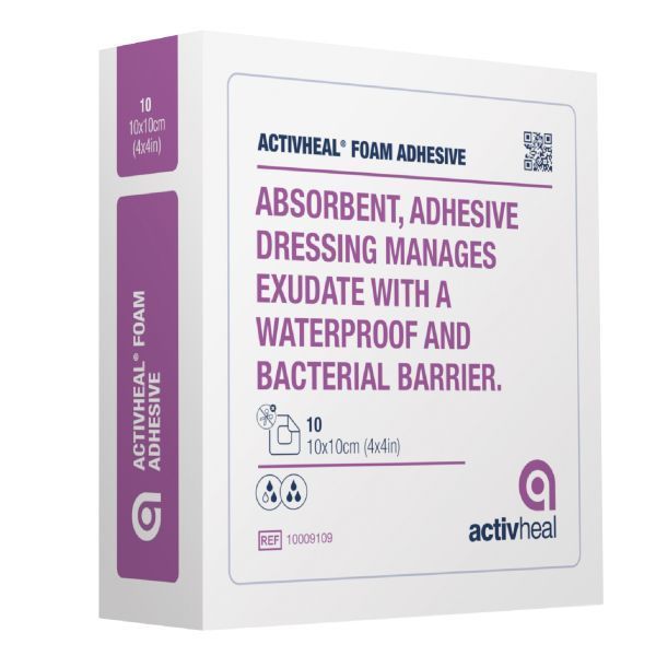 ActivHeal Foam Adhesive Border 12.5x12.5cm - ActivHeal product image for SEO optimization