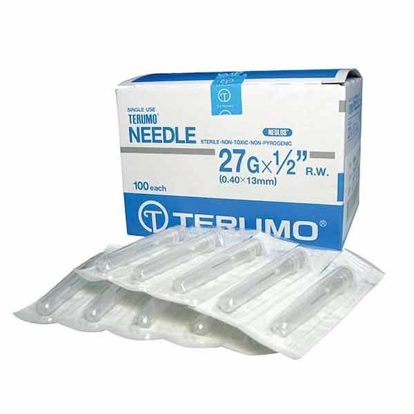 Terumo Needle 27g x 12mm Box 100 - Terumo product image for SEO optimization