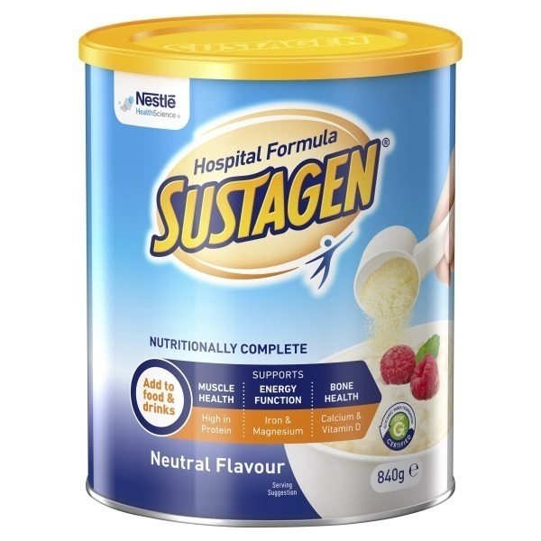 Sustagen Powder Hospital Formula Neutral 840g Can - Sustagen product image for SEO optimization