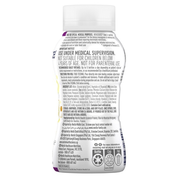Novasource Renal Vanilla 200ml Bottle Pack 4 - Image 2