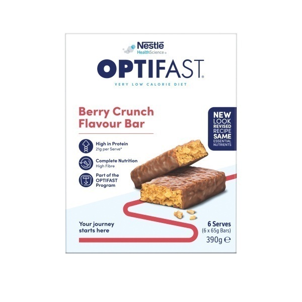 Optifast Very Low Calorie Diet Bar Berry 65g Bars Pack 6 - Image 3