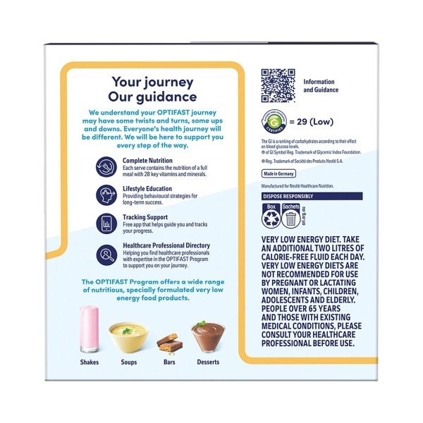 Optifast Very Low Calorie Diet Shake Banana 53g Pack 12 - Image 4