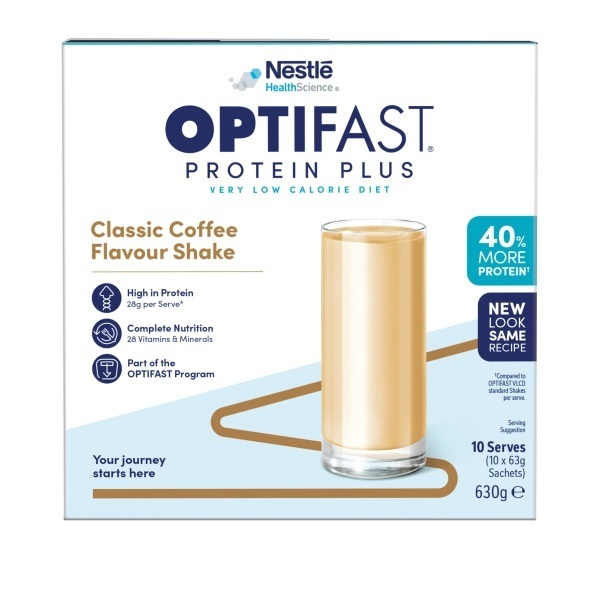Optifast Protein Plus Shake Coffee 63g Pack 10 - Image 2