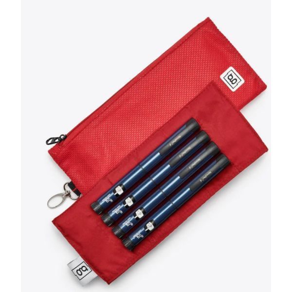 Glucology Glucology Insulin Cooling Bag Zip Wallet Red product image for SEO and accessibility