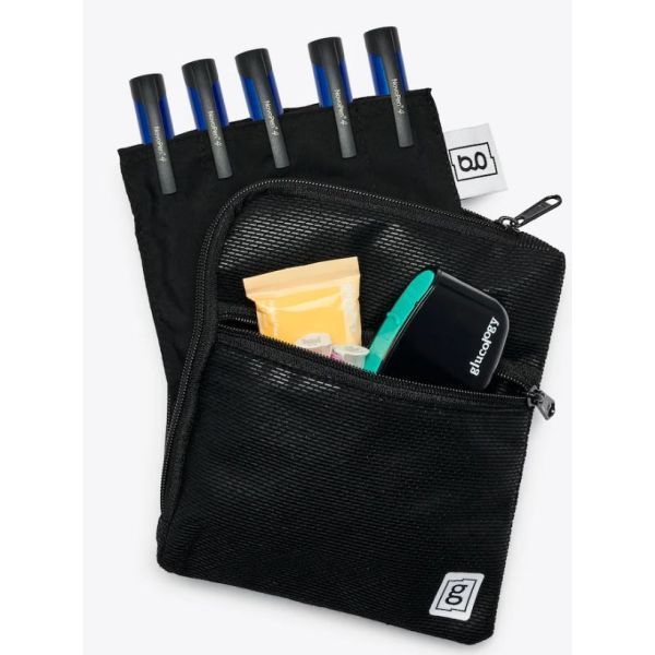 Glucology Glucology Insulin Cooling Bag Extra Large 5 Pens Pouch Black product image for SEO and accessibility