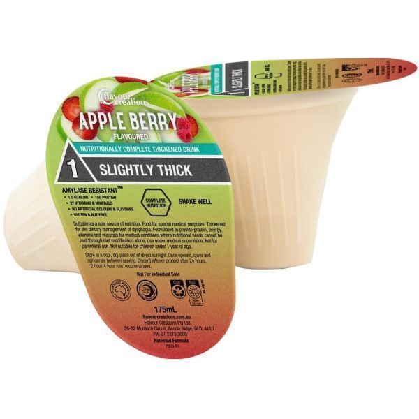 Nutritionally Complete Apple Berry 1 Slightly Thick Ctn24 - Nutritionally product image for SEO optimization