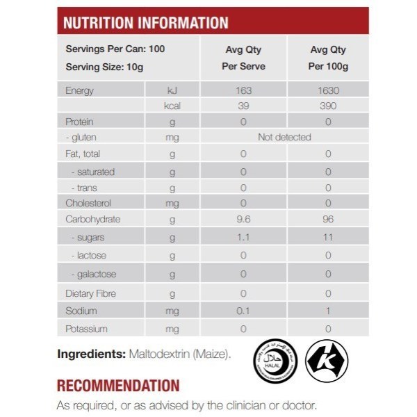 Carbohydrates Plus 1kg Can - Image 2