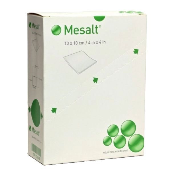 Mesalt Saline Dressing 10x10cm - Image 2