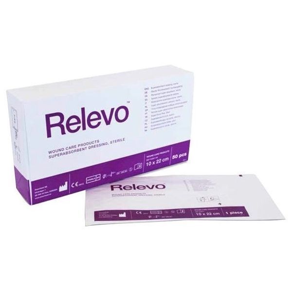 Relevo Absorbent Dressing 10x10cm - Relevo product image for SEO optimization